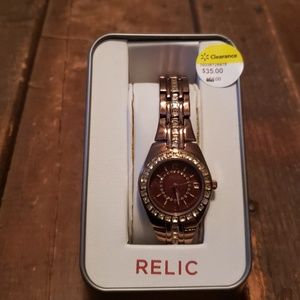 Relic Bronze Gold Watch